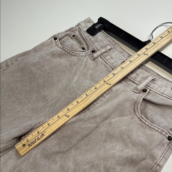 Calvin Klein Brown Cream Straight Leg Jeans Size 28 - Picture 6 of 10